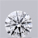 Lab Grown Diamond 0.76 Carats, Round with Ideal Cut, D Color, VVS1 Clarity and Certified by IGI