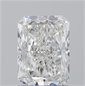 Natural Diamond 1.70 Carats, Radiant with  Cut, G Color, SI1 Clarity and Certified by GIA