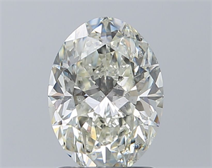 Picture of Natural Diamond 1.51 Carats, Oval with  Cut, J Color, SI2 Clarity and Certified by GIA
