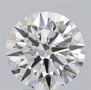 Picture of Lab Grown Diamond 3.07 Carats, Round with Ideal Cut, F Color, IF Clarity and Certified by IGI