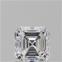 Natural Diamond 1.01 Carats, Asscher with  Cut, E Color, VS1 Clarity and Certified by GIA