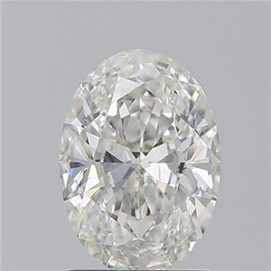 Picture of Natural Diamond 1.57 Carats, Oval with  Cut, I Color, SI2 Clarity and Certified by GIA