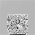 Natural Diamond 2.03 Carats, Princess with  Cut, F Color, SI2 Clarity and Certified by GIA