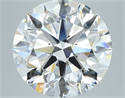 Natural Diamond 3.53 Carats, Round with Excellent Cut, F Color, VS1 Clarity and Certified by GIA