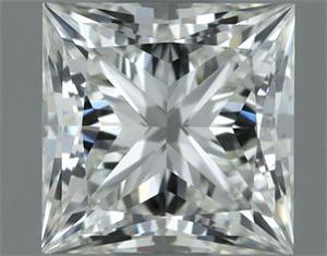 Picture of Natural Diamond 0.71 Carats, Princess with  Cut, I Color, VVS1 Clarity and Certified by IGI