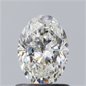 Natural Diamond 0.80 Carats, Oval with  Cut, G Color, VVS2 Clarity and Certified by GIA