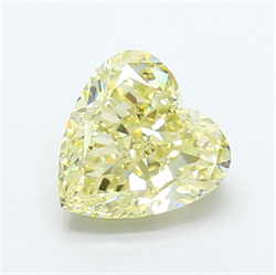 Picture of Lab Grown Diamond 3.08 Carats, Heart with  Cut, Fancy Vivid Green Color, VS1 Clarity and Certified by IGI