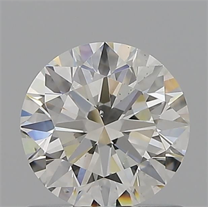 Picture of Natural Diamond 0.90 Carats, Round with Excellent Cut, I Color, SI1 Clarity and Certified by GIA