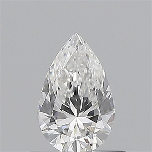 Foto Diamante Natural 0.50 quilates, De pera , Color E, claridad IF y certificado GIA de