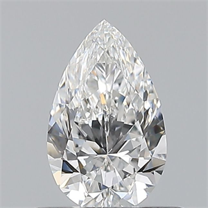 Picture of Natural Diamond 0.50 Carats, Pear with  Cut, E Color, VVS2 Clarity and Certified by GIA