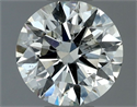 Natural Diamond 0.70 Carats, Round with Excellent Cut, J Color, SI1 Clarity and Certified by IGI