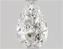 Natural Diamond 0.50 Carats, Pear with  Cut, F Color, VVS2 Clarity and Certified by GIA