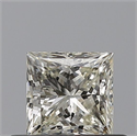 Natural Diamond 0.50 Carats, Princess with  Cut, L Color, VVS2 Clarity and Certified by GIA