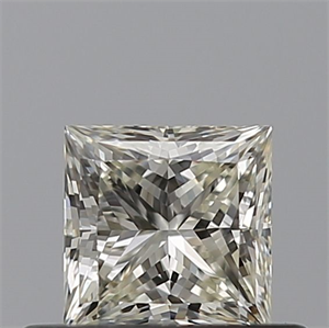 Picture of Natural Diamond 0.50 Carats, Princess with  Cut, L Color, VVS2 Clarity and Certified by GIA