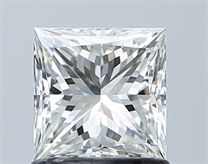 Picture of Natural Diamond 1.02 Carats, Princess with  Cut, H Color, VS2 Clarity and Certified by GIA