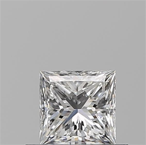 Picture of Natural Diamond 0.50 Carats, Princess with  Cut, E Color, VVS2 Clarity and Certified by GIA