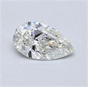 Diamante Natural 0.40 quilates, De pera , Color H, claridad SI1 y certificado GIA