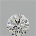 Natural Diamond 0.53 Carats, Round with Excellent Cut, G Color, VVS1 Clarity and Certified by GIA