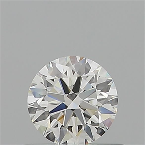 Picture of Natural Diamond 0.53 Carats, Round with Excellent Cut, G Color, VVS1 Clarity and Certified by GIA