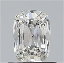 Natural Diamond 0.50 Carats, Cushion with  Cut, G Color, SI1 Clarity and Certified by GIA