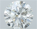 Natural Diamond 0.90 Carats, Round with Excellent Cut, J Color, IF Clarity and Certified by GIA