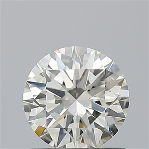 Picture of Natural Diamond 0.72 Carats, Round with Excellent Cut, I Color, IF Clarity and Certified by IGI