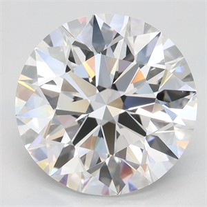 Picture of Lab Grown Diamond 3.06 Carats, Round with Ideal Cut, D Color, IF Clarity and Certified by IGI