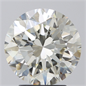 Diamante Natural 3.51 quilates, Redondo , Color J, claridad VVS1 y certificado IGI