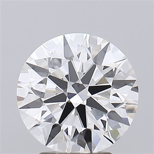 Picture of Lab Grown Diamond 3.08 Carats, Round with Ideal Cut, D Color, IF Clarity and Certified by IGI