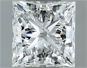 Natural Diamond 1.02 Carats, Princess with  Cut, G Color, SI2 Clarity and Certified by IGI