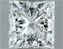 Natural Diamond 1.02 Carats, Princess with  Cut, G Color, SI2 Clarity and Certified by IGI