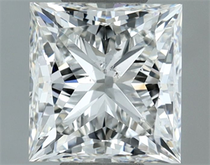 Picture of Natural Diamond 1.02 Carats, Princess with  Cut, G Color, SI2 Clarity and Certified by IGI