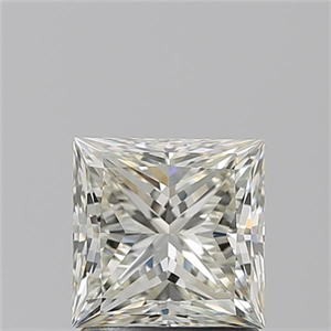 Picture of Natural Diamond 1.53 Carats, Princess with  Cut, K Color, VS2 Clarity and Certified by GIA