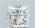 Natural Diamond 1.00 Carats, Princess with  Cut, J Color, VS1 Clarity and Certified by GIA