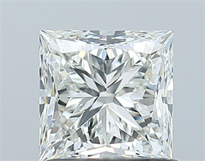 Picture of Natural Diamond 1.00 Carats, Princess with  Cut, J Color, VS1 Clarity and Certified by GIA