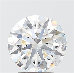 Picture of Lab Grown Diamond 3.09 Carats, Round with Excellent Cut, F Color, VVS2 Clarity and Certified by IGI