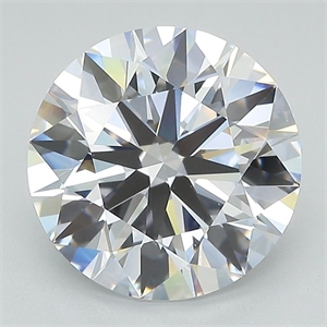 Picture of Lab Grown Diamond 4.01 Carats, Round with Ideal Cut, E Color, IF Clarity and Certified by IGI