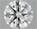 Lab Grown Diamond 1.09 Carats, Round with Ideal Cut, E Color, VS2 Clarity and Certified by IGI