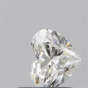 Picture of Natural Diamond 0.52 Carats, Heart with  Cut, G Color, SI1 Clarity and Certified by GIA
