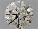 Natural Diamond 1.09 Carats, Round with Excellent Cut, K Color, VS2 Clarity and Certified by IGI