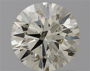 Picture of Natural Diamond 1.09 Carats, Round with Excellent Cut, K Color, VS2 Clarity and Certified by IGI