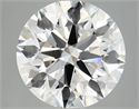 Lab Grown Diamond 3.98 Carats, Round with Ideal Cut, E Color, VVS2 Clarity and Certified by IGI