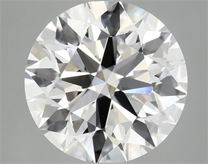 Picture of Lab Grown Diamond 3.98 Carats, Round with Ideal Cut, E Color, VVS2 Clarity and Certified by IGI