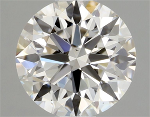 Picture of Natural Diamond 0.41 Carats, Round with Excellent Cut, H Color, VS1 Clarity and Certified by GIA