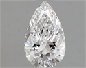 Natural Diamond 0.70 Carats, Pear with  Cut, D Color, VVS1 Clarity and Certified by GIA