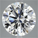 Lab Grown Diamond 5.53 Carats, Round with Ideal Cut, F Color, VVS2 Clarity and Certified by IGI
