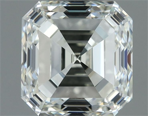 Picture of Natural Diamond 1.01 Carats, Asscher with  Cut, J Color, VVS1 Clarity and Certified by IGI