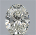 Natural Diamond 1.09 Carats, Oval with  Cut, H Color, IF Clarity and Certified by GIA