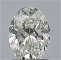 Natural Diamond 1.09 Carats, Oval with  Cut, H Color, IF Clarity and Certified by GIA
