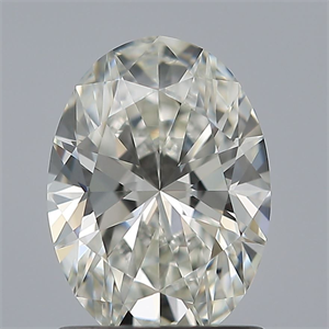 Picture of Natural Diamond 1.09 Carats, Oval with  Cut, H Color, IF Clarity and Certified by GIA